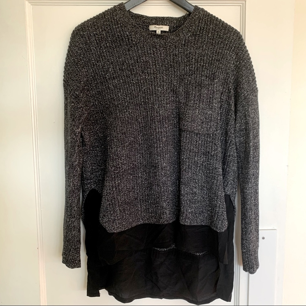Madewell Sweater with Silk Hem